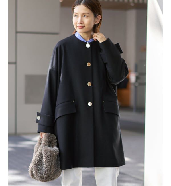 IENA「MACKINTOSH/マッキントッシュ 別注 HUMBIE NC MB EX コート L252MO1160F2K」|ノーカラーコート|