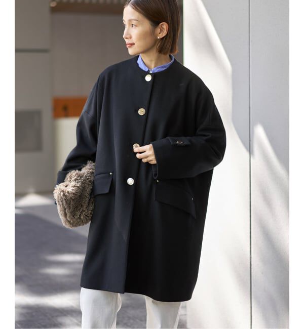 IENA「MACKINTOSH/マッキントッシュ 別注 HUMBIE NC MB EX コート L252MO1160F2K」|ノーカラーコート|