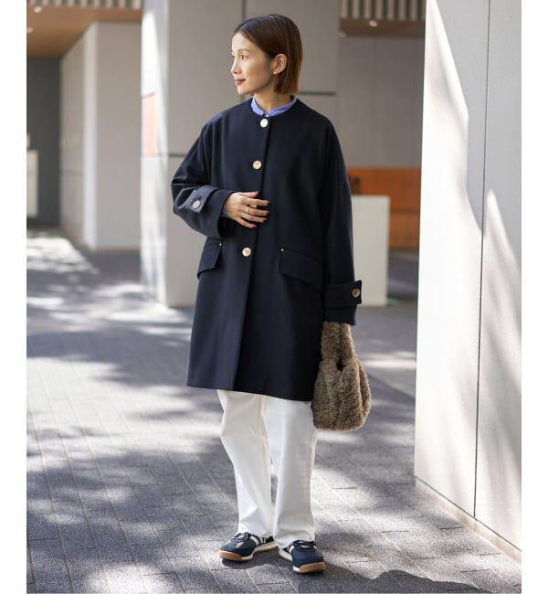 IENA「MACKINTOSH/マッキントッシュ 別注 HUMBIE NC MB EX コート L252MO1160F2K」|ノーカラーコート|