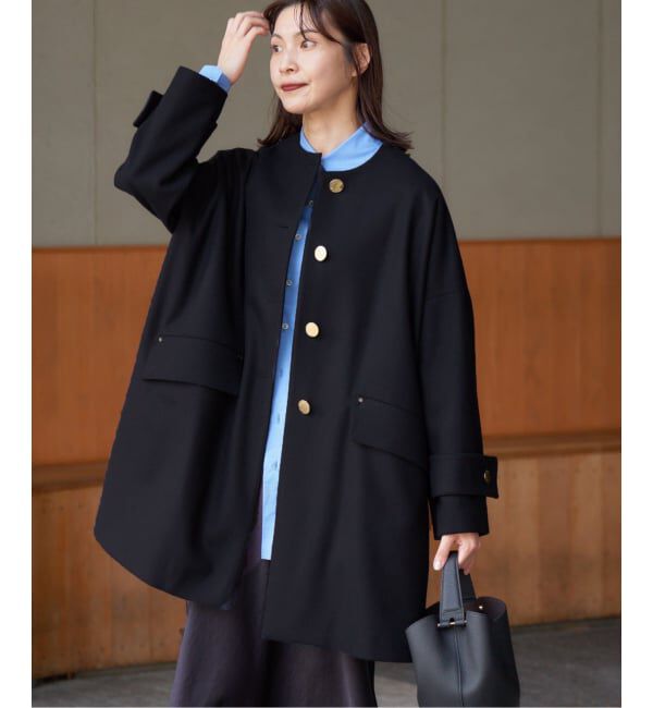 IENA「MACKINTOSH/マッキントッシュ 別注 HUMBIE NC MB EX コート L252MO1160F2K」|ノーカラーコート|