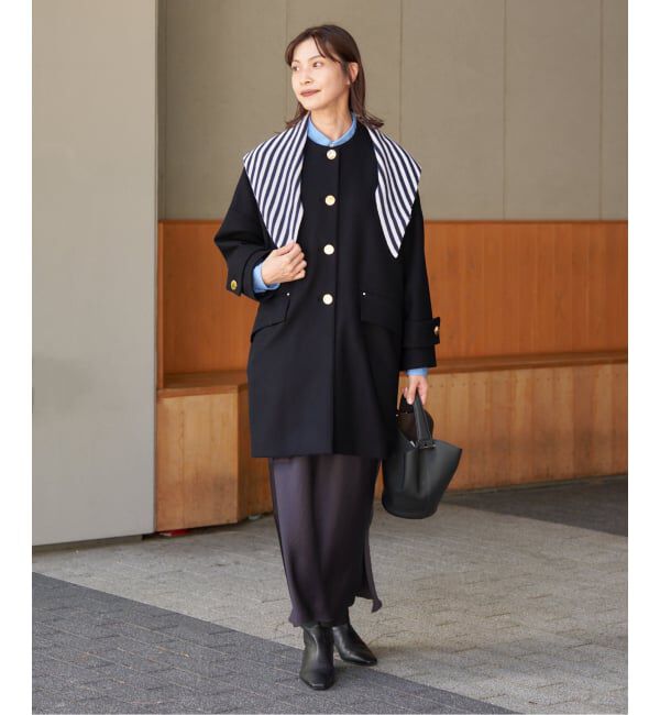 IENA「MACKINTOSH/マッキントッシュ 別注 HUMBIE NC MB EX コート L252MO1160F2K」|ノーカラーコート|