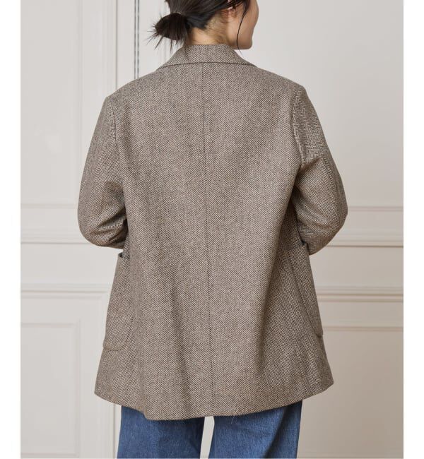 IENA LA BOUCLE「IENA LA BOUCLE ヘリンボーンジャケット」|テーラードジャケット|