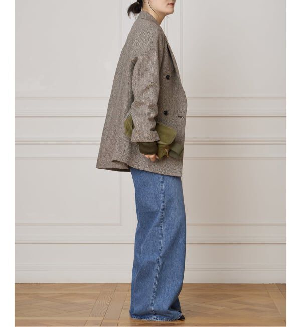 IENA LA BOUCLE「IENA LA BOUCLE ヘリンボーンジャケット」|テーラードジャケット|