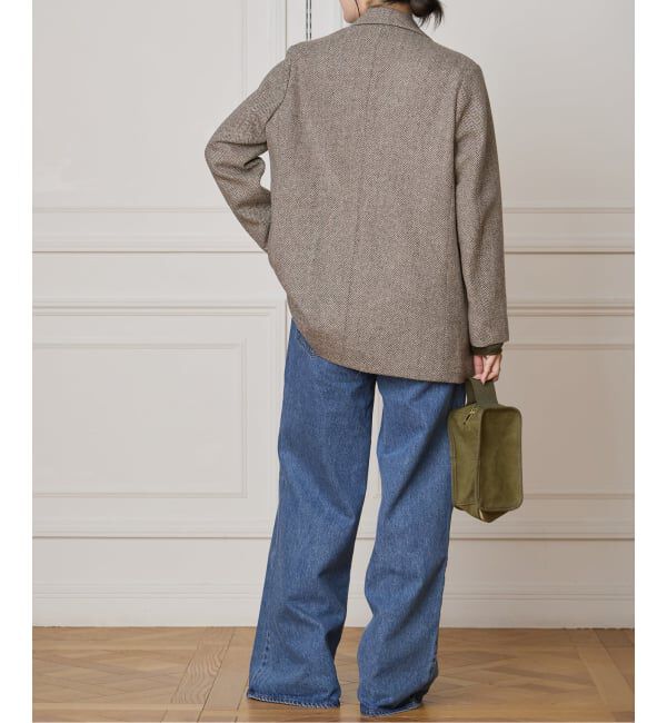 IENA LA BOUCLE「IENA LA BOUCLE ヘリンボーンジャケット」|テーラードジャケット|