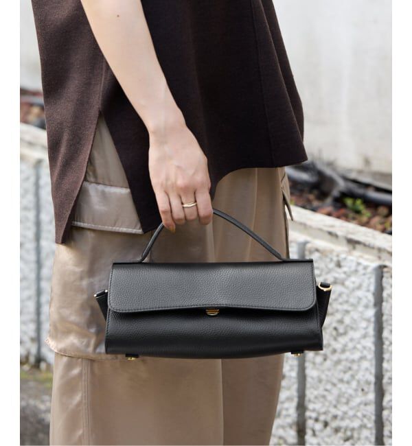 SLOBE IENA「LORISTELLA/ロリステッラ ワンハンドルバッグ LISA」|ハンドバッグ|ブラック