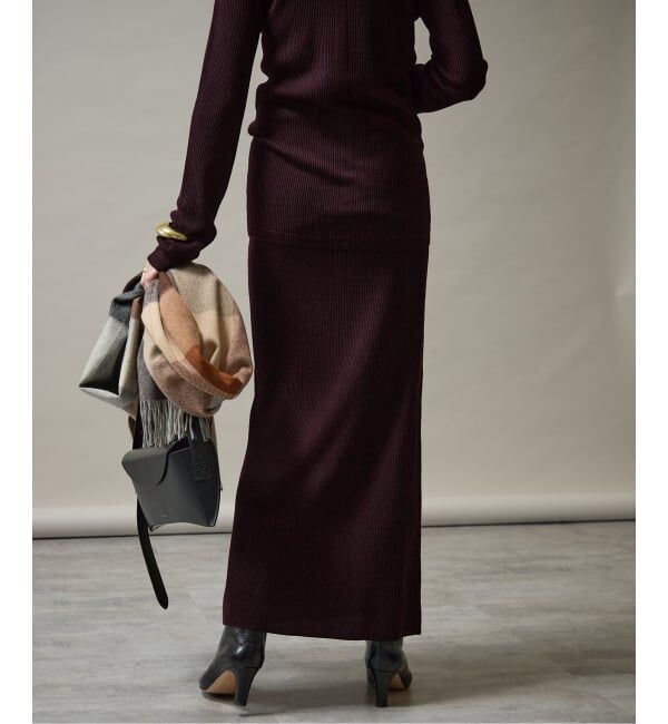 VERMEIL par iena「Embraced wool RIB スカート」|スカート|