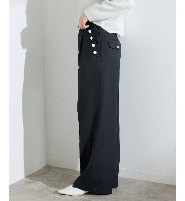 IENA「ウール混マリンパンツ」|スラックス|