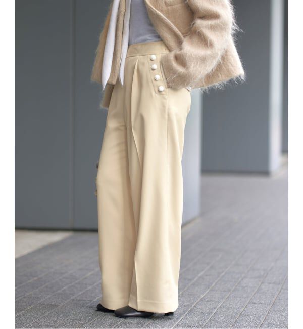 IENA「ウール混マリンパンツ」|スラックス|