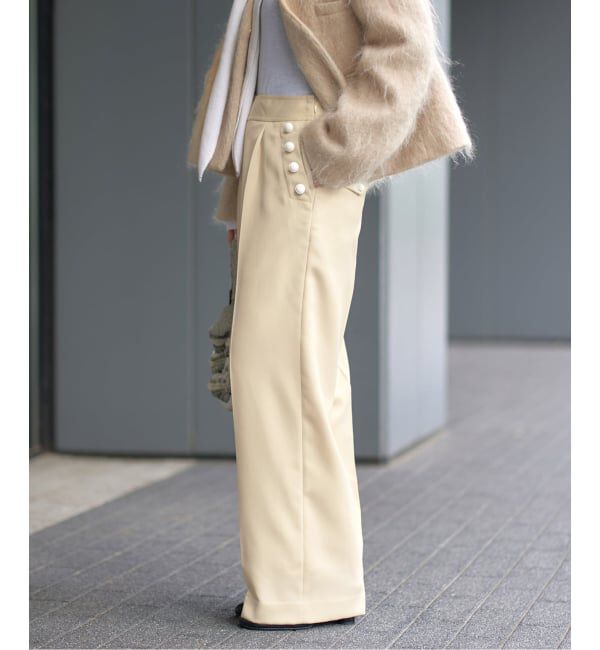 IENA「ウール混マリンパンツ」|スラックス|