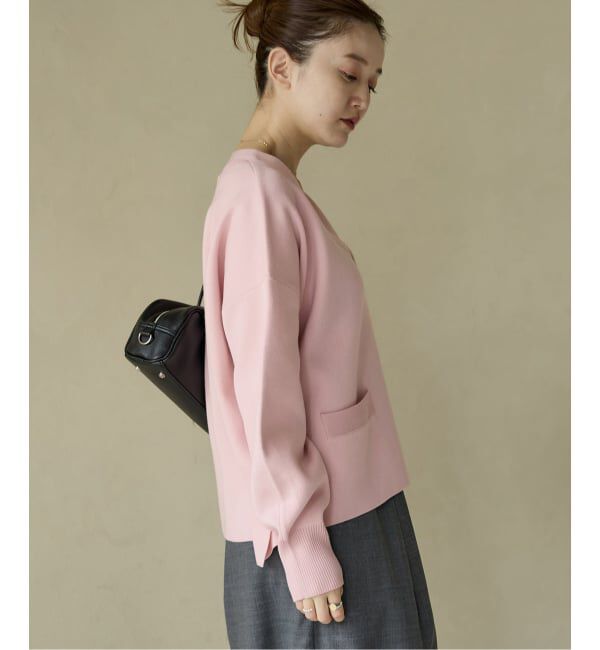 IENA「《追加4》スーパーファインスムース ショートカーディガン」|カーディガン|