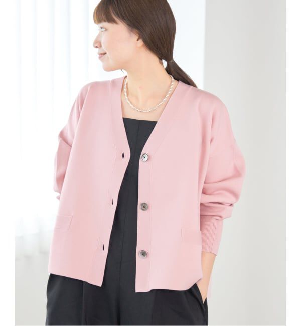 IENA「《追加4》スーパーファインスムース ショートカーディガン」|カーディガン|