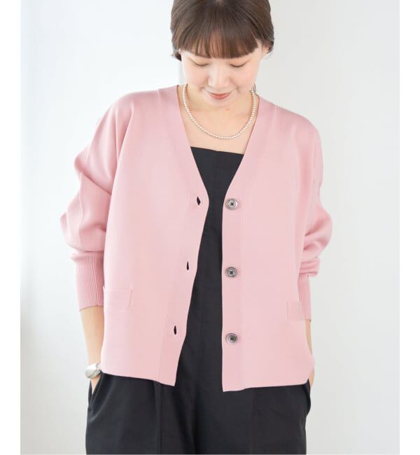 IENA「《追加4》スーパーファインスムース ショートカーディガン」|カーディガン|
