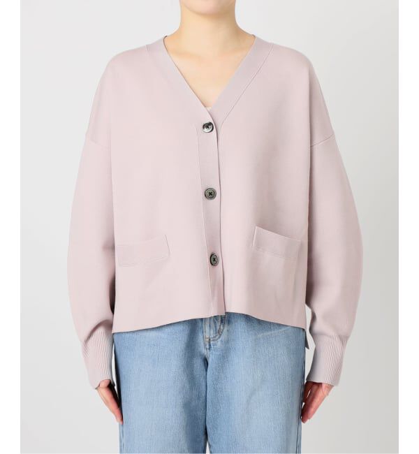 IENA「《追加4》スーパーファインスムース ショートカーディガン」|カーディガン|