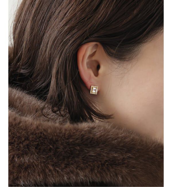 SLOBE IENA「ODUL/オジュール SLOBE別注 スクエアカットピアス」|ピアス|
