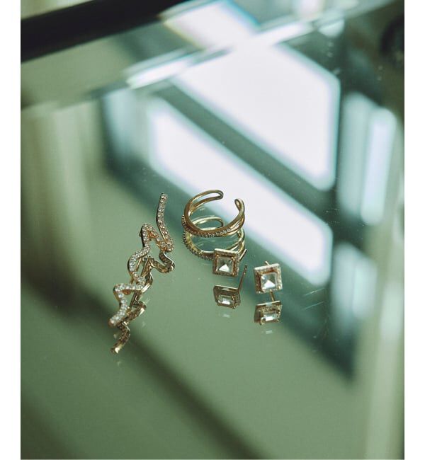 SLOBE IENA「ODUL/オジュール SLOBE別注 スクエアカットピアス」|ピアス|