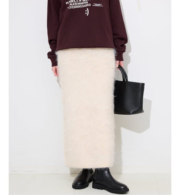 SLOBE IENA「habi ファースカート」|スカート|