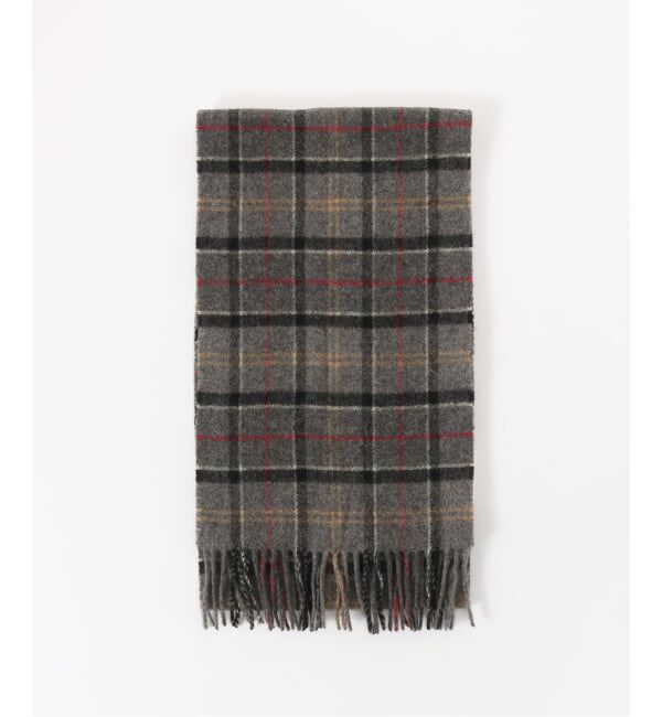 SLOBE IENA「Barbour/バブアー tartan lambswool scarf MODERN」|マフラー|グレーA