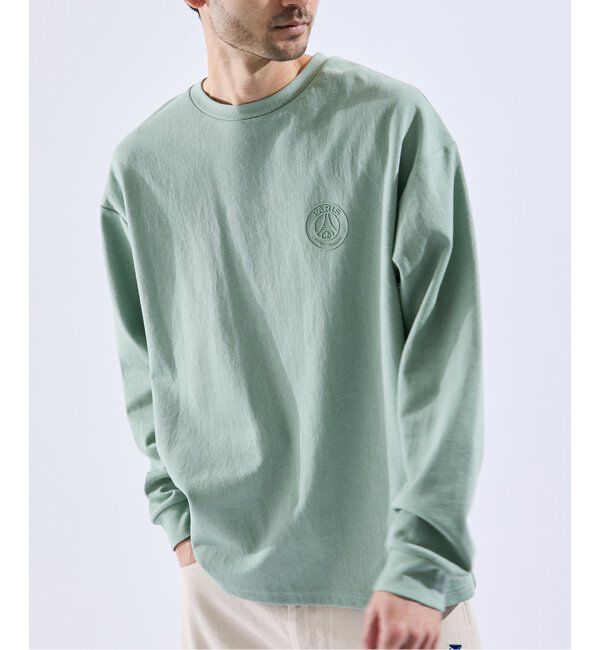 Paris Saint-Germain「【Paris Saint-Germain】エターナルロゴ ロングスリーブ トップス」|Tシャツ・カットソー|グリーン