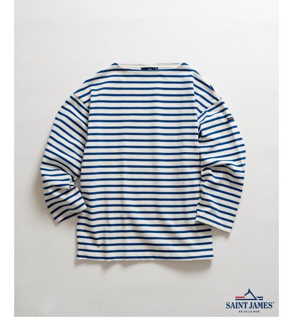 EDIFICE「SAINT JAMES (セントジェームス) 別注 ウエッソン ルーズ ボーダー」|Tシャツ・カットソー|ブルー A