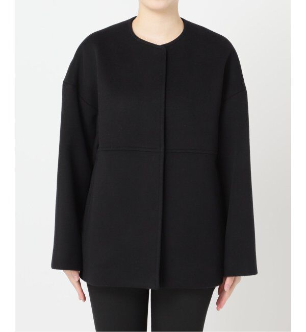 JOURNAL STANDARD「《追加》スーパー140ビーバーノーカラーショートコート」|ノーカラーコート|