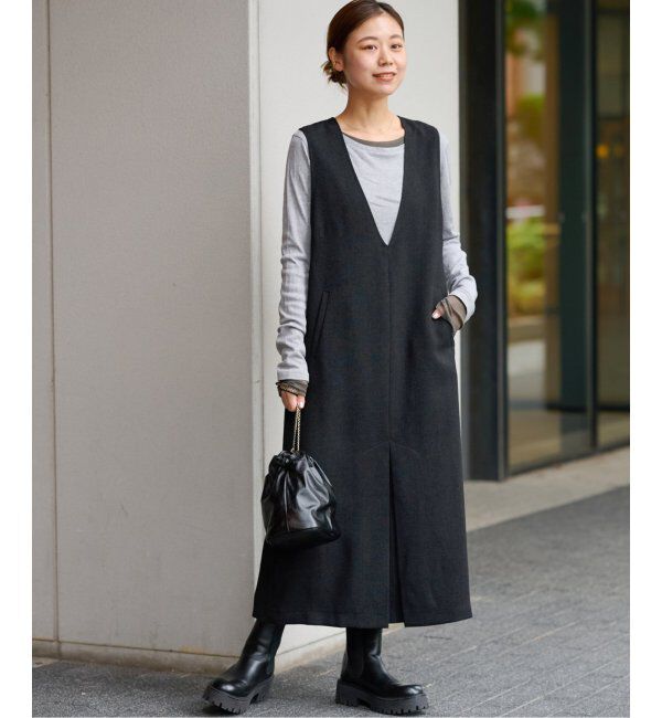 JOURNAL STANDARD relume「ウォッシャブルボックスタックジャンパースカート」|ワンピース|