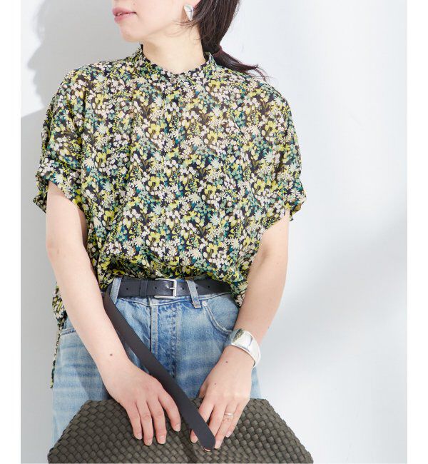 journal standard L'essage「DEVEAUX/DOT/ムジタックスリーブシャツ2」|シャツ・ブラウス|グリーン B