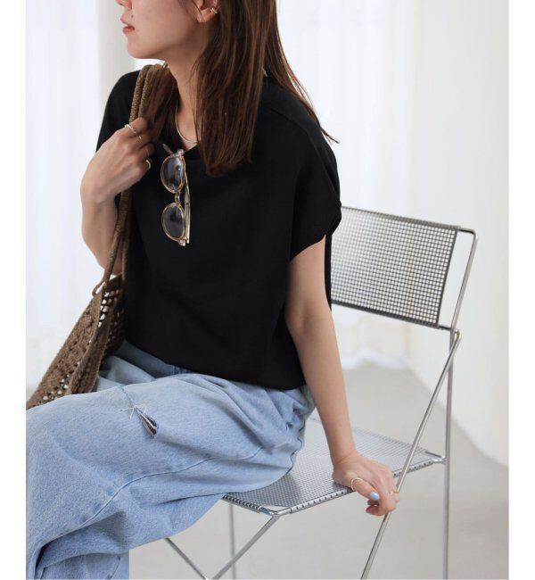 JOURNAL STANDARD relume「《追加2》接触冷感 / ウォッシャブルクールプルオーバー」|ニット・セーター|ブラック