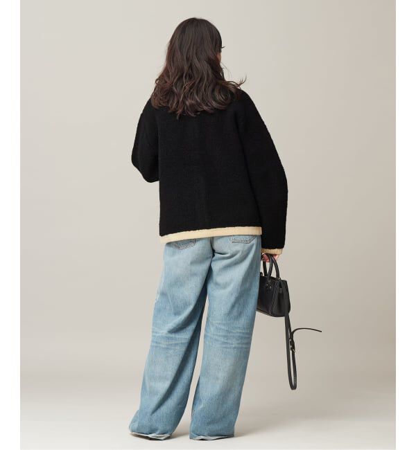 journal standard L'essage「《SP》【金子綾さん着用】バイカラーボアカーディガン」|カーディガン|