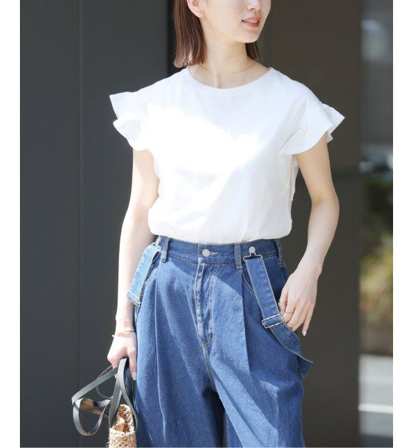 JOURNAL STANDARD relume「《WEB限定追加2》フリルスリーブTシャツ」|Tシャツ・カットソー|