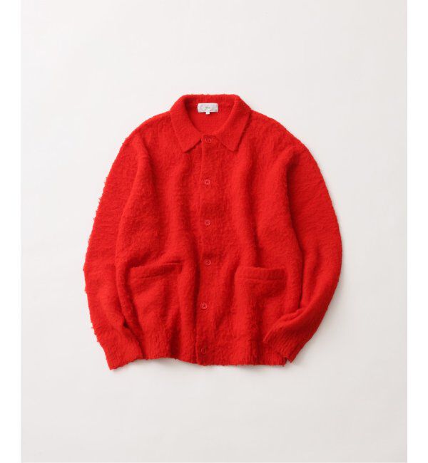JOURNAL STANDARD「【FOLL/フォル】washed soft wool cardigan」|カーディガン|レッド