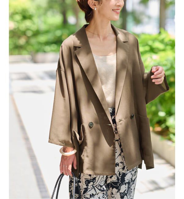 JOURNAL STANDARD relume「《追加4》シアーテーラードジャケット」|テーラードジャケット|ブラウン