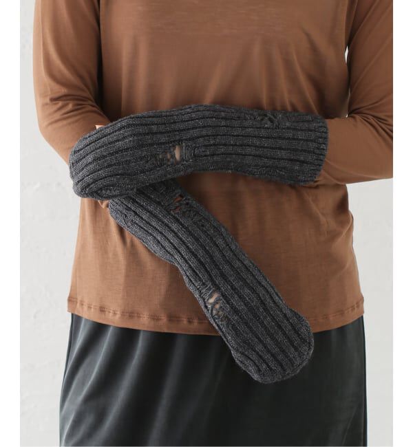 Oriens JOURNAL STANDARD「【OPEN YY / オープンワイワイ】 Knitted CUT OUT MITTEN WARMERS YY254AC007CC」|手袋|