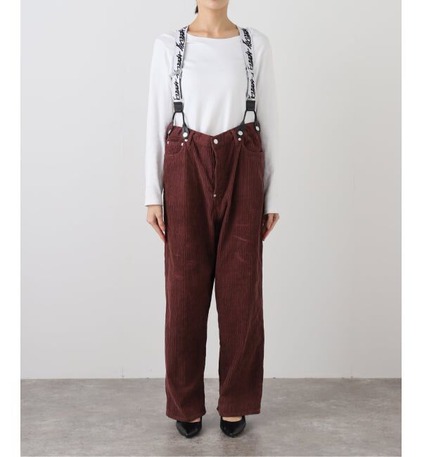 JOURNAL STANDARD「【HOLIDAY/ホリデイ】 DAMAGE CORDUROY SUSPENDER PANTS」|その他|