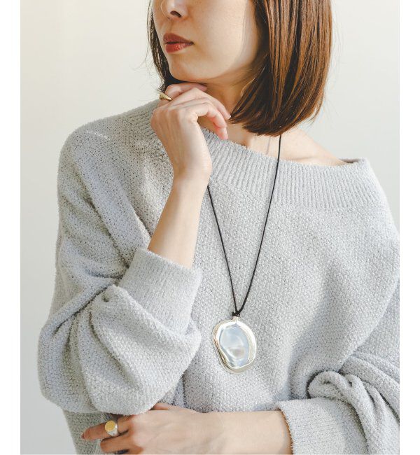 NOBLE「JAMIRAY/ジャミレイ BEAN MOTIF CORD ネックレス」|ネックレス|シルバー