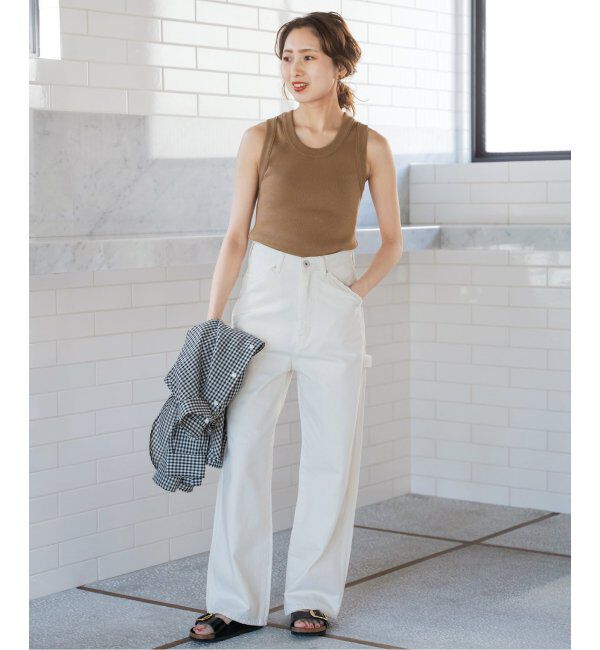 Spick and Span「《追加》18G リブニットタンク」|タンクトップ|