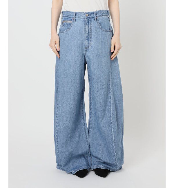 U by SPICK&SPAN「フローストルーズバレルレッグデニム」|デニム|