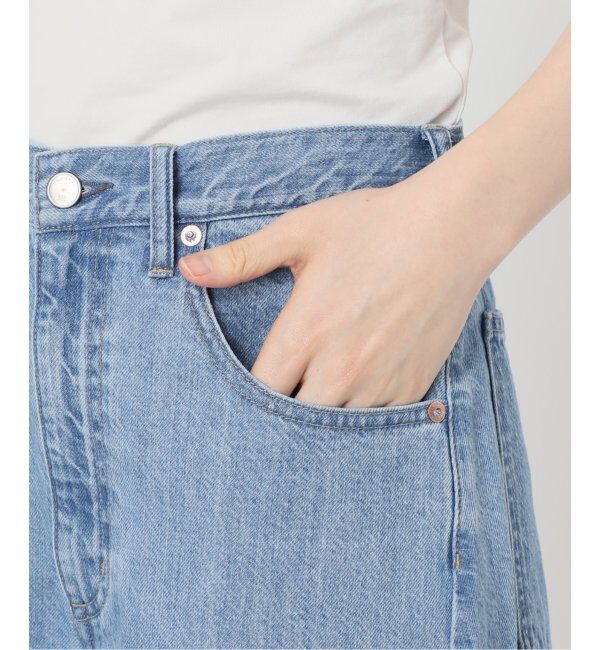 U by SPICK&SPAN「フローストルーズバレルレッグデニム」|デニム|