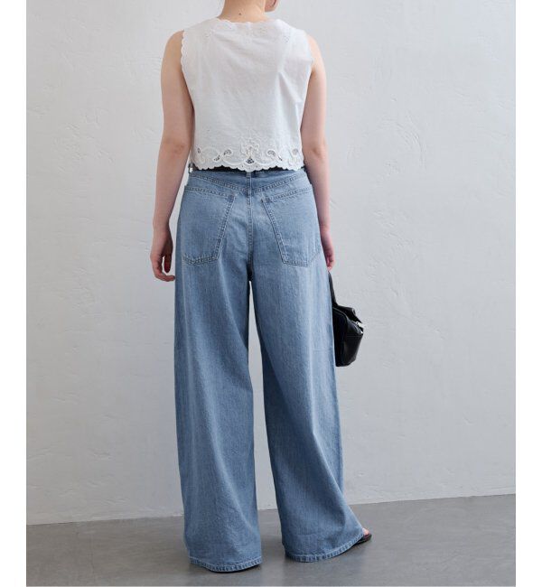 U by SPICK&SPAN「フローストルーズバレルレッグデニム」|デニム|