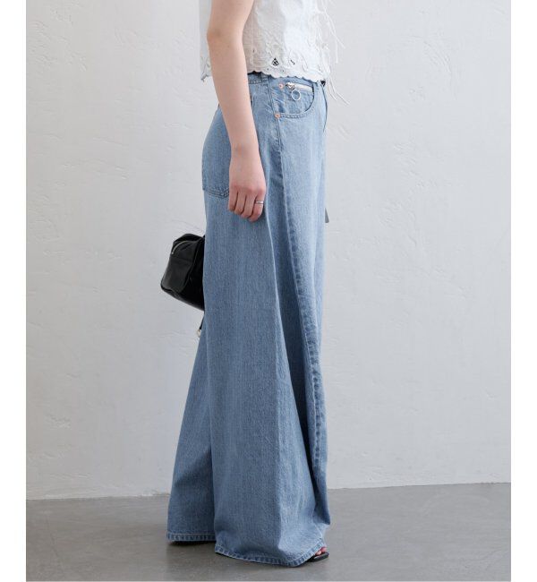 U by SPICK&SPAN「フローストルーズバレルレッグデニム」|デニム|