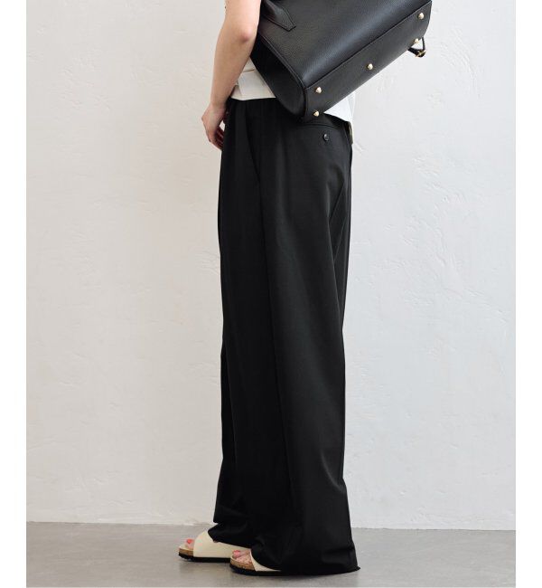 U by SPICK&SPAN「《追加》2WAYトロタックイージーワイド」|スラックス|