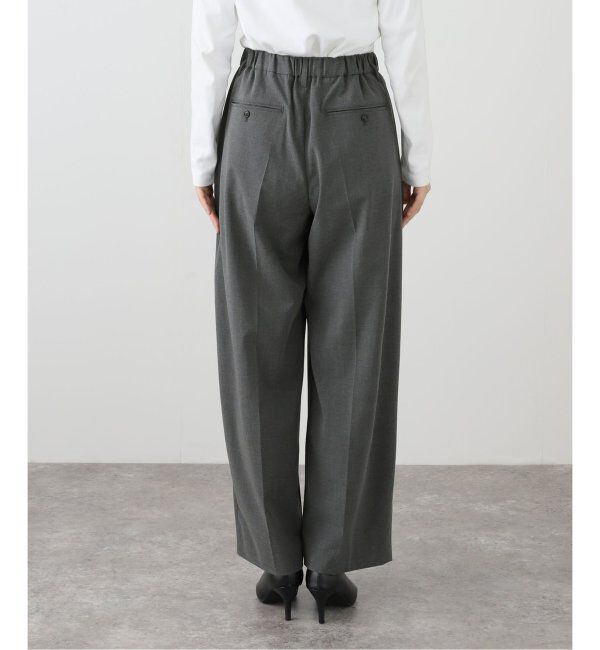 U by SPICK&SPAN「《追加》2WAYトロタックイージーワイド」|スラックス|