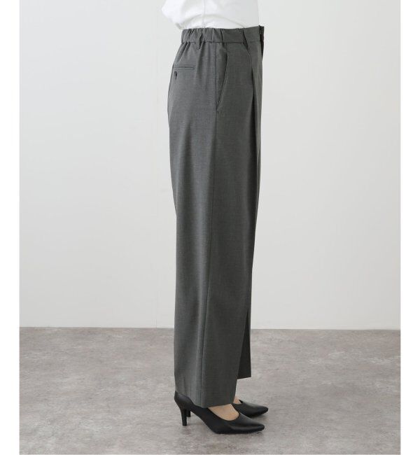 U by SPICK&SPAN「《追加》2WAYトロタックイージーワイド」|スラックス|