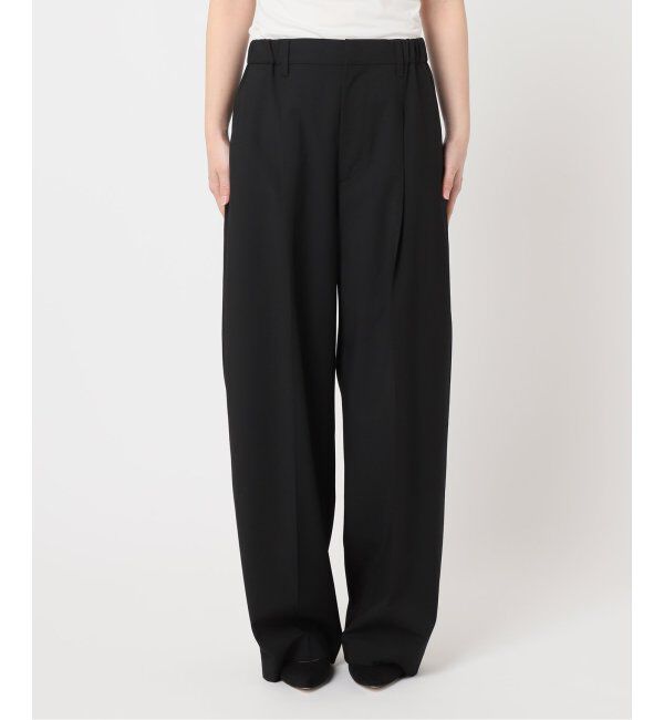 U by SPICK&SPAN「《追加》2WAYトロタックイージーワイド」|スラックス|