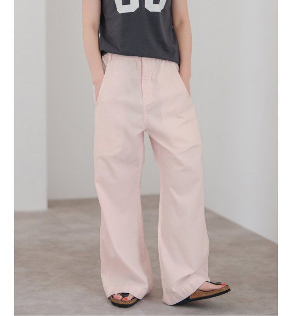 Spick and Span「《追加》ギャザーチノ」|チノ|ピンク