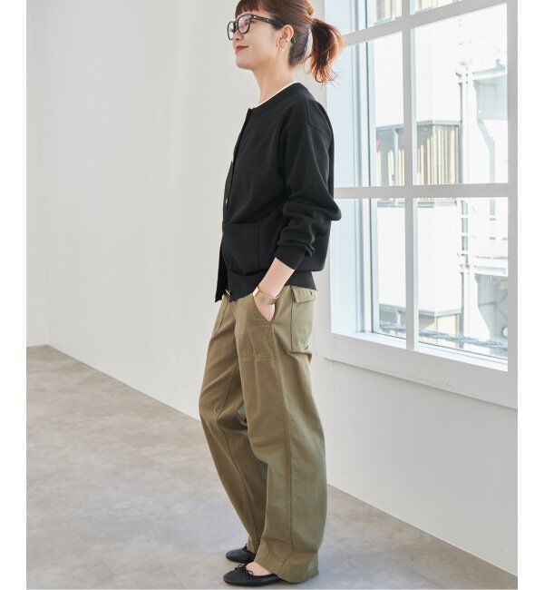 Spick and Span「《WEB限定 / 追加》ウォッシャブルクルーネックカーディガン」|カーディガン|