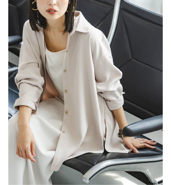 NOBLE「《追加》シーズンカラープレーンシャツ 13」|シャツ・ブラウス|ベージュ A