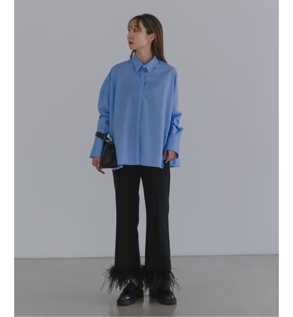 NOBLE「ELENI/エルニ ウールオックスワイドシャツ」|シャツ・ブラウス|