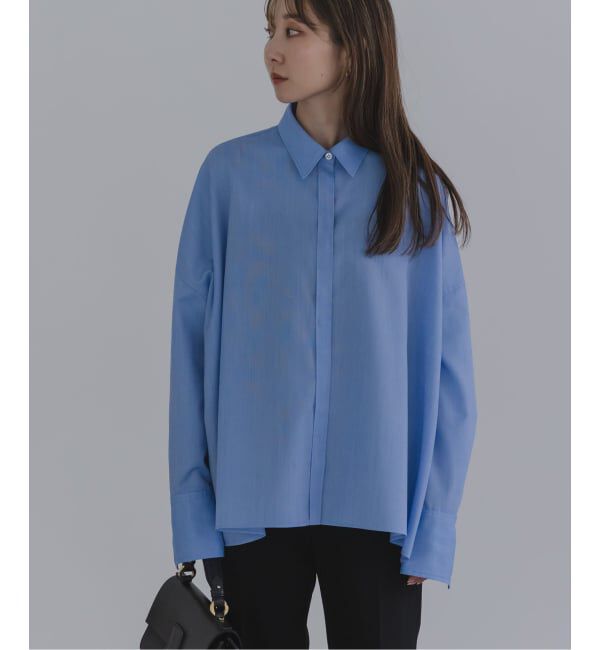 NOBLE「ELENI/エルニ ウールオックスワイドシャツ」|シャツ・ブラウス|