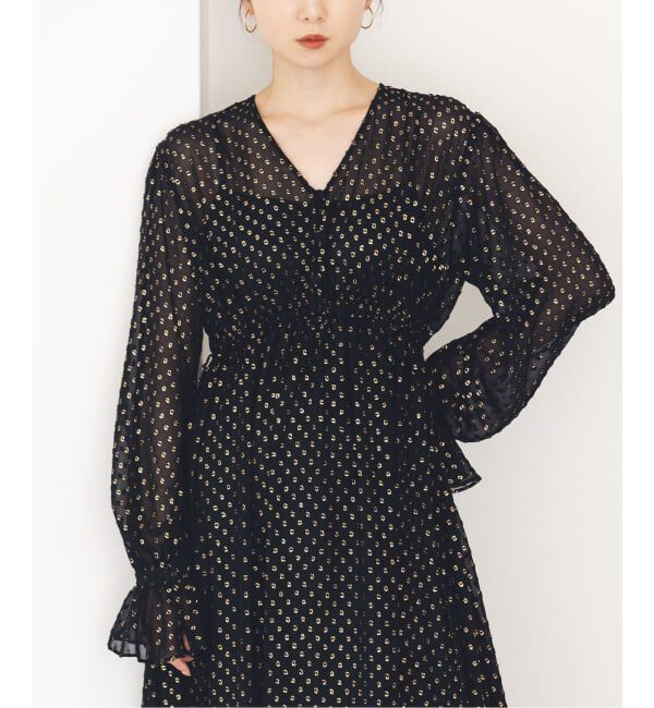 NOBLE「ラメカットジャガード2wayワンピース」|ワンピース|