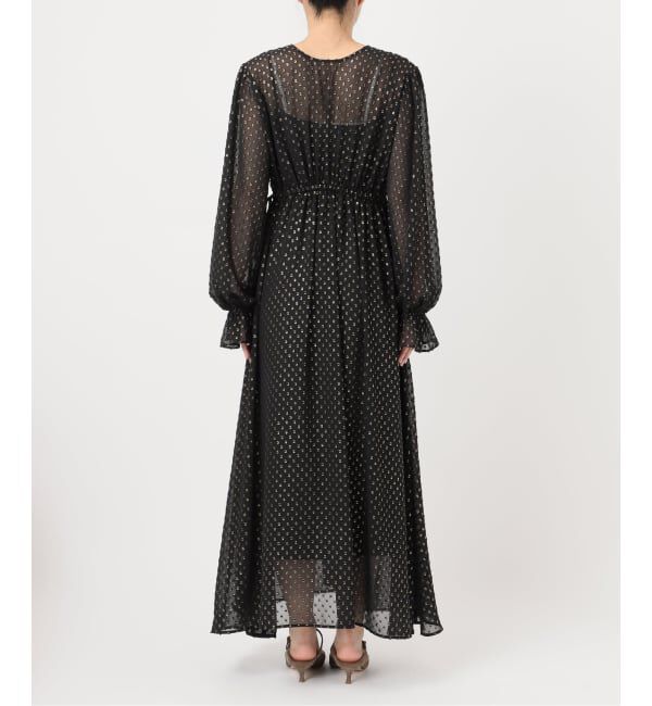 NOBLE「ラメカットジャガード2wayワンピース」|ワンピース|